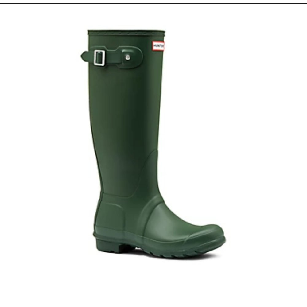 Matte Green tall Hunter Rain boots